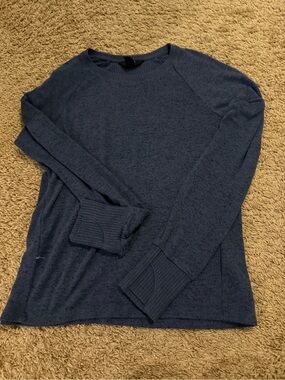 Athleta Navy Blue Kids Long Sleeve Sweater